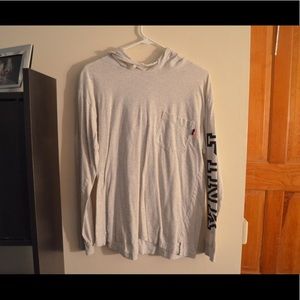 Gray PINK Long Sleeve Shirt